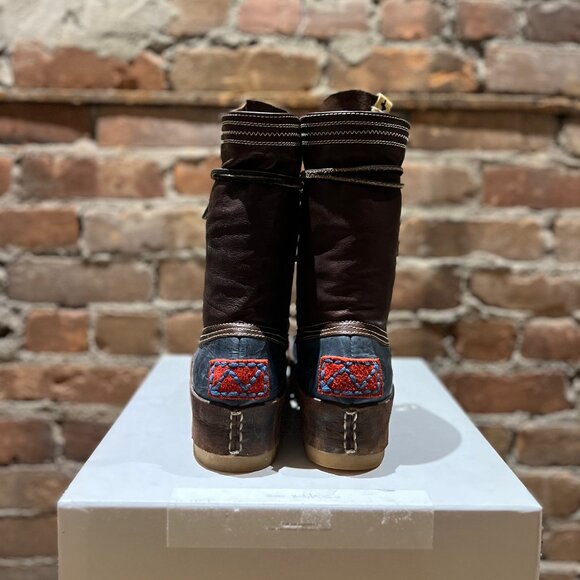 Visvim Decoy Duck Boot Alu-Folk – Blue/Brown – Size US 8 - Picture 4 of 10